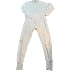 Vintage Damart Thermolactyl Union Suit Long Johns One Piece Ski Warm Men Size 2